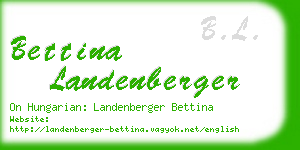 bettina landenberger business card